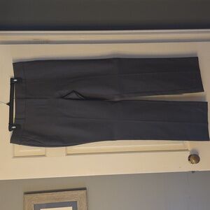 LOFT Gray Curvy Straight Chino Pant